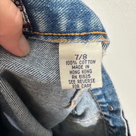 OVO Dark Blue Denim Double-Button Mini Skirt - Picture 4 of 4